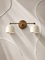 Load image into Gallery viewer, Metio Dome Vanity Wall Light – Mid-Century Fixture for Bathroom