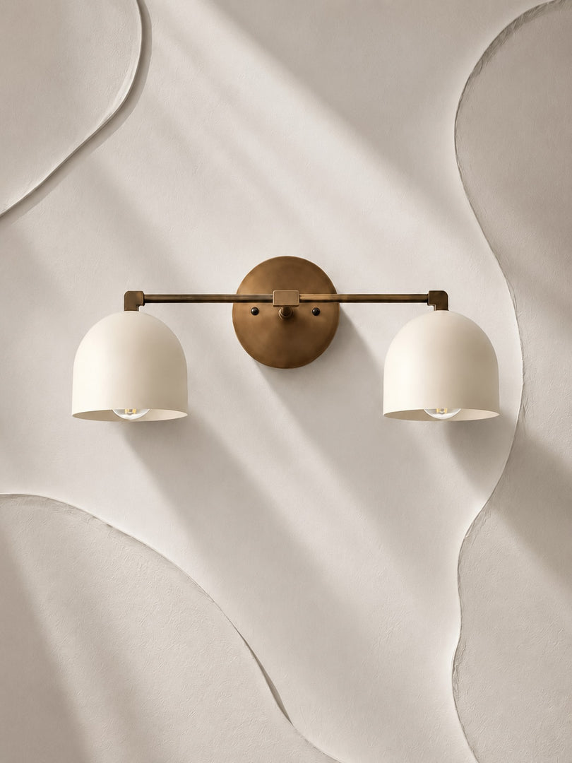 Metio Dome Vanity Wall Light – Mid-Century Fixture for Bathroom