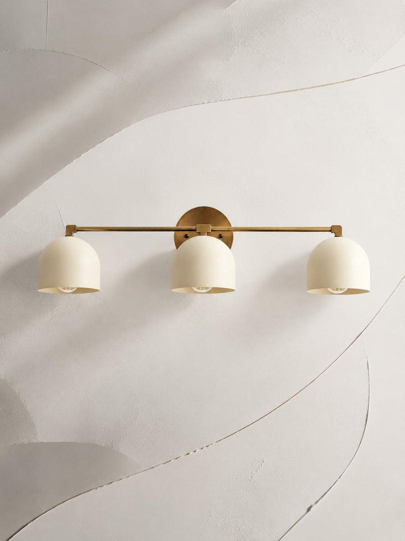 Metio Dome Vanity Wall Light – Mid-Century Fixture for Bathroom