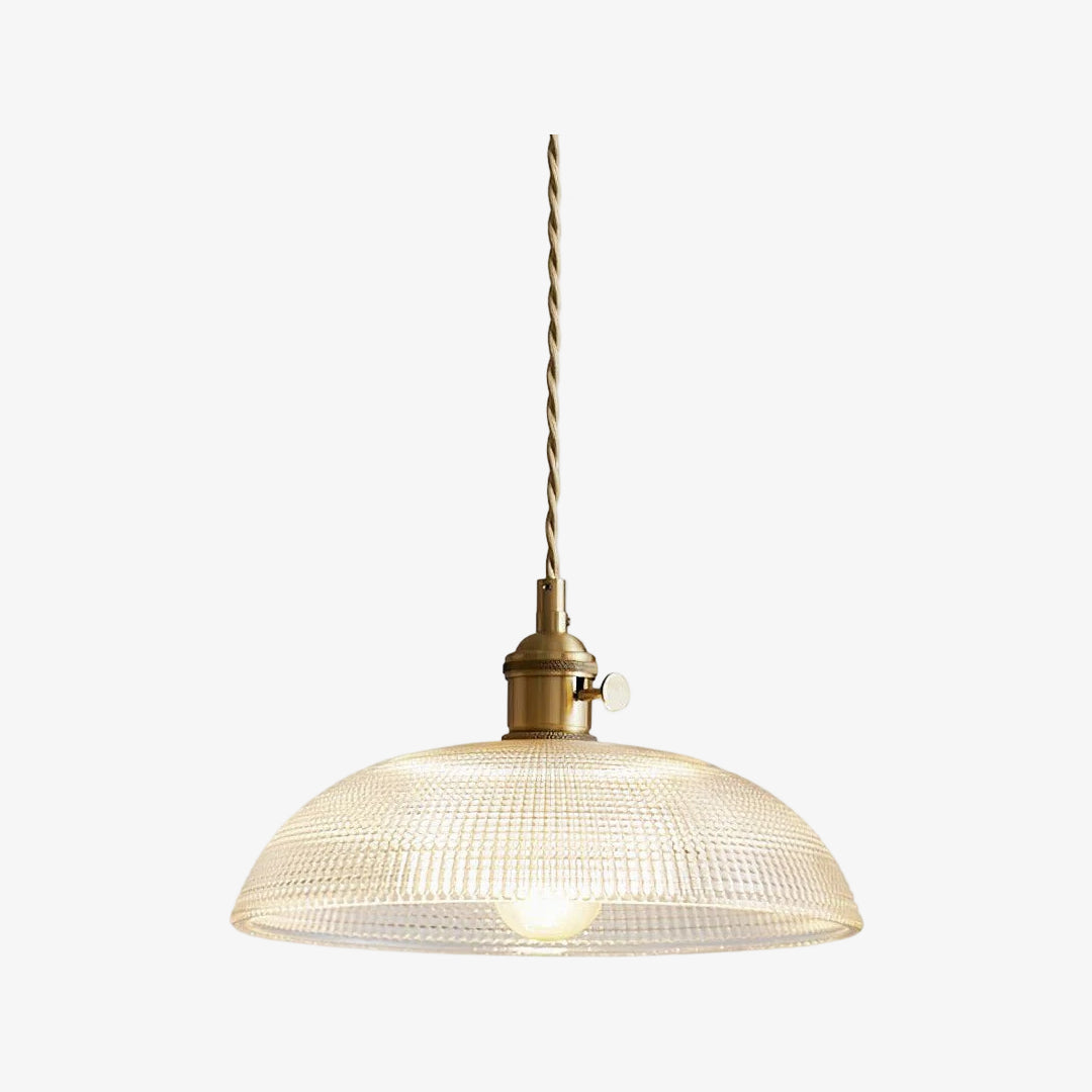 Suspension spiralée cannelée Velaris - Luminaire de plafond à silhouette bombée pour intérieur moderne