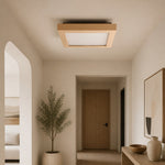 Bild in Gallery-Viewer laden, Cream square ceiling lamp installed in entryway