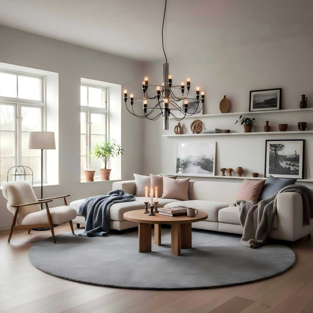 Tendrila Zeitgenössischer Mehrfachleuchter – Industrieinspirierte Metallaufhängung für Aufenthaltsräume N01