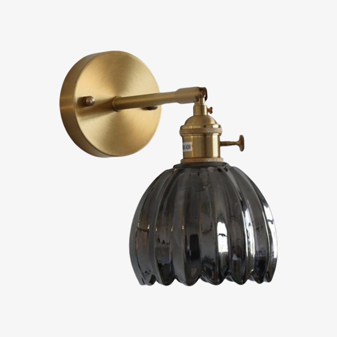 Blossix Blumen-Tulpen-Wandlampe – Moderne Wandleuchte mit Metallfuß für Wohnraumbeleuchtung U27