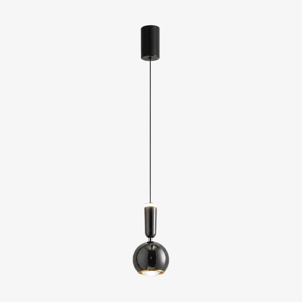 Veridia Moderne Verstellbare Schlanke Pendelleuchte - Metall-Acryl Hängeleuchte für Schlafzimmer und Flur