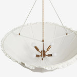 Load image into Gallery viewer, Wickara Natural Wicker Parasol Contemporary Flush-Mount Ceiling Light for Small Rooms