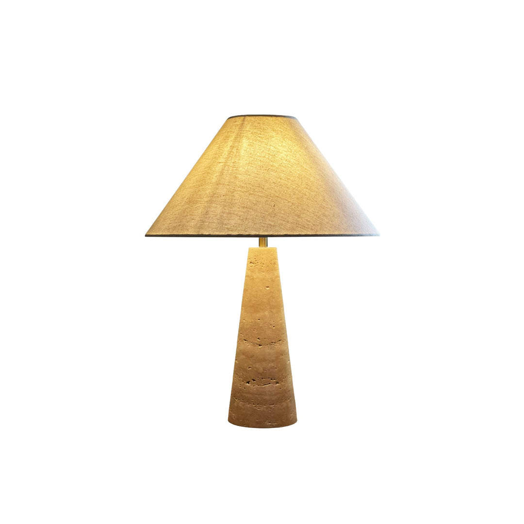 Lulu Tischlampe aus Travertin