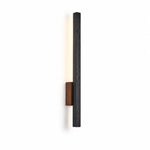 Cargar imagen en el visor de la Galería, Linear Travertine And Wood LED Wall Light