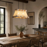 Cargar imagen en el visor de la Galería, Restaurant style fabric pendant over dining table