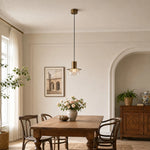 Load image into Gallery viewer, Crackle glass pendant used as a decorative room accent