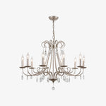 Charger l'image dans la visionneuse de galerie, Silver Crystal Candle Chandelier