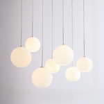Bild in der Galerieansicht laden, Selvion Eleganter 7-Licht Kugel Kronleuchter – Glas Pendelleuchte
