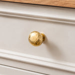 Cargar imagen en el visor de la Galería, Hammered solid brass cabinet knob