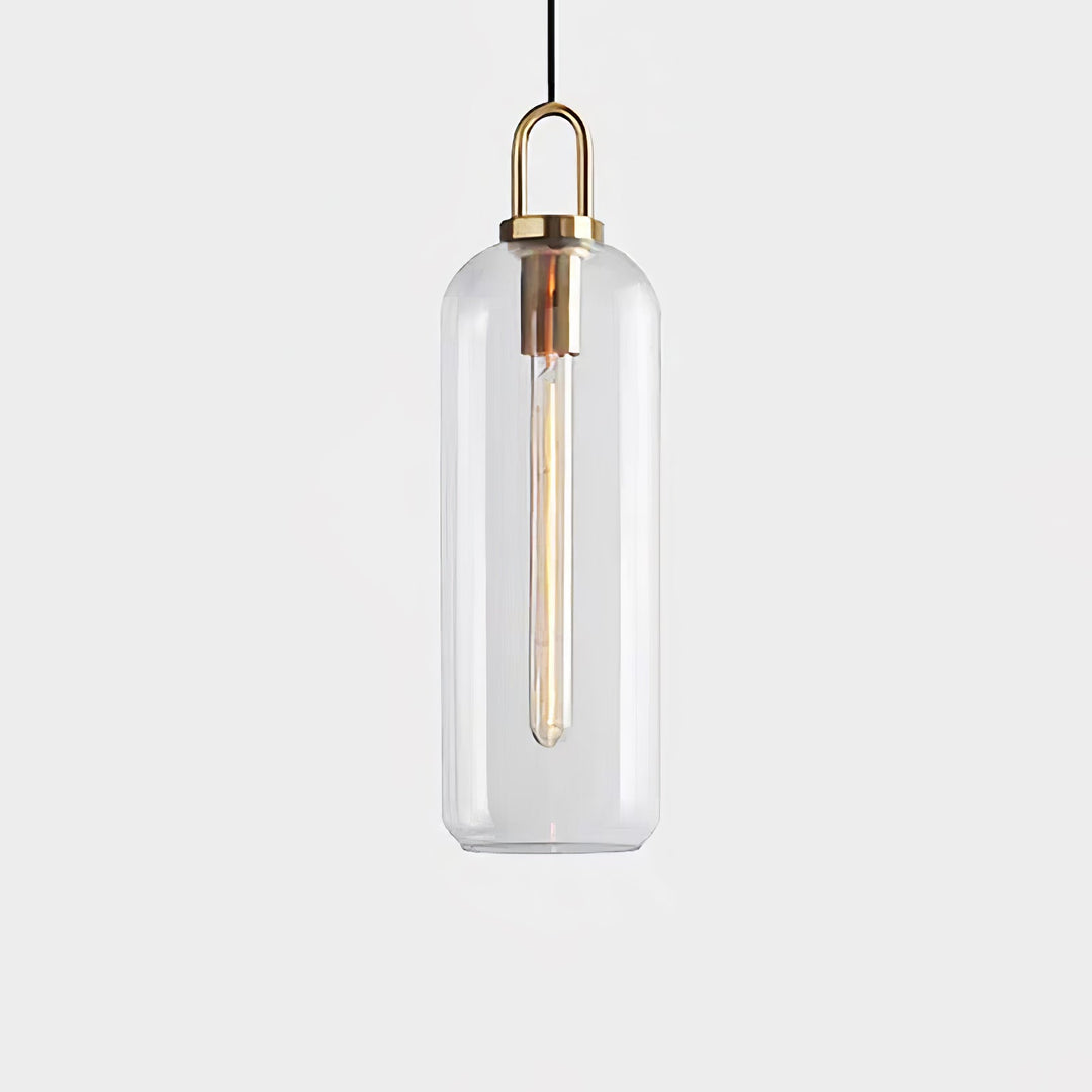 Copper-Plated Glass Plug-In Swag Pendant