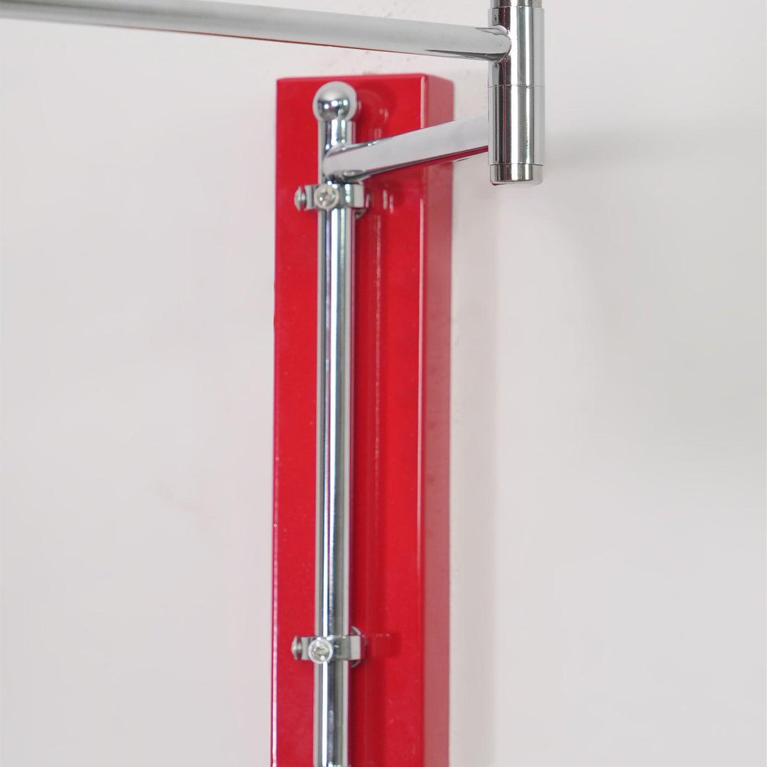Aplique de pared de metal blanco con brazo ajustable