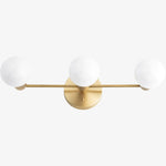 Charger l&#39;image dans la visionneuse de galerie, Glorica Glass Mid Century Modern Vanity Light - 3 Light Wall Fixture
