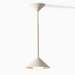 Cargar imagen en el visor de la Galería, Lámpara colgante cónica de metal Brivana: diseño minimalista moderno para comedores
