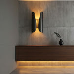 Cargar imagen en el visor de la Galería, Aplique de Pared Artístico Escultural Auregon – Lámpara de Pared de Metal Enrollado Abstracto para Pasillo o Sala de Estar