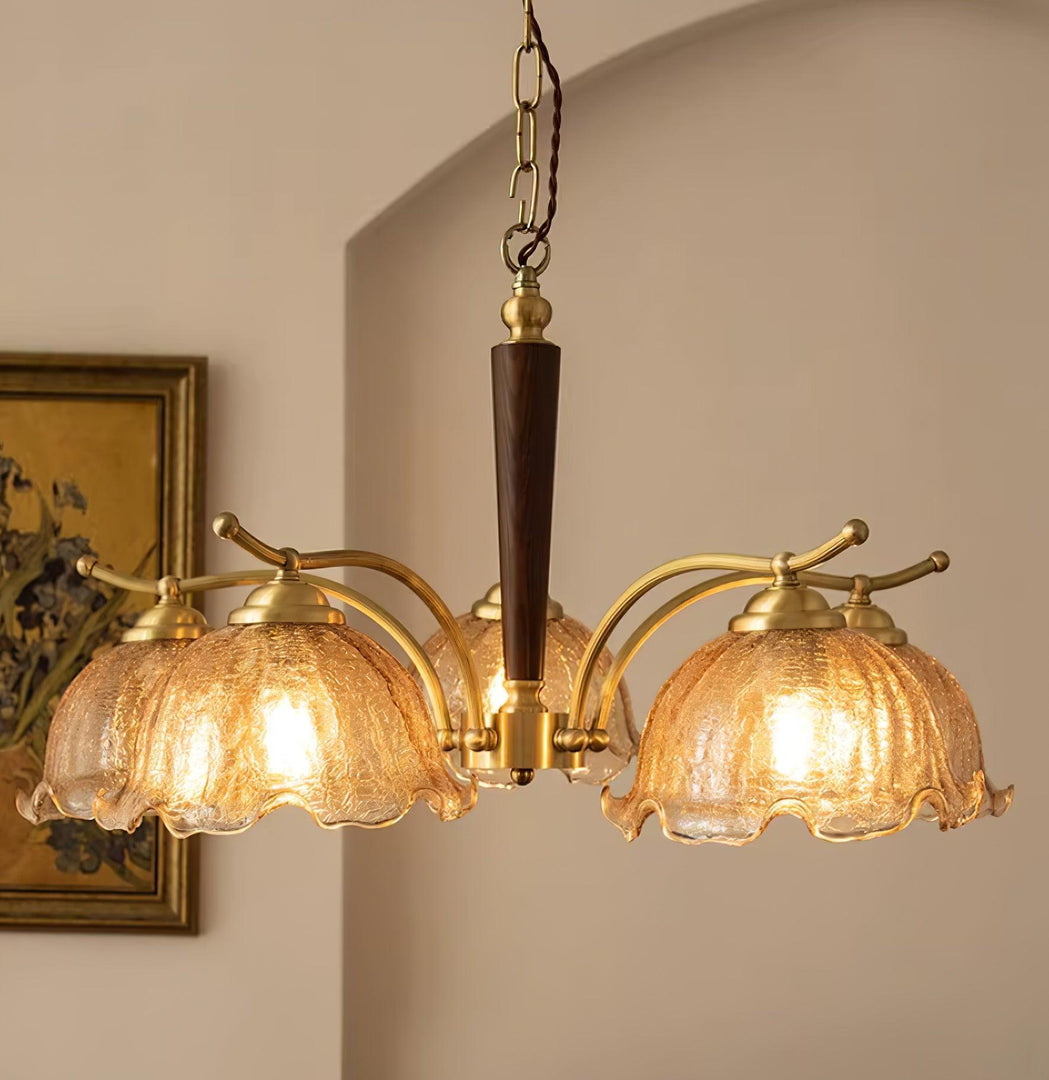 Lustre vintage en verre de Murano