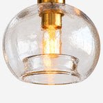 Charger l'image dans la visionneuse de galerie, Modern Rustic Glass Pendant Light for Dining Room