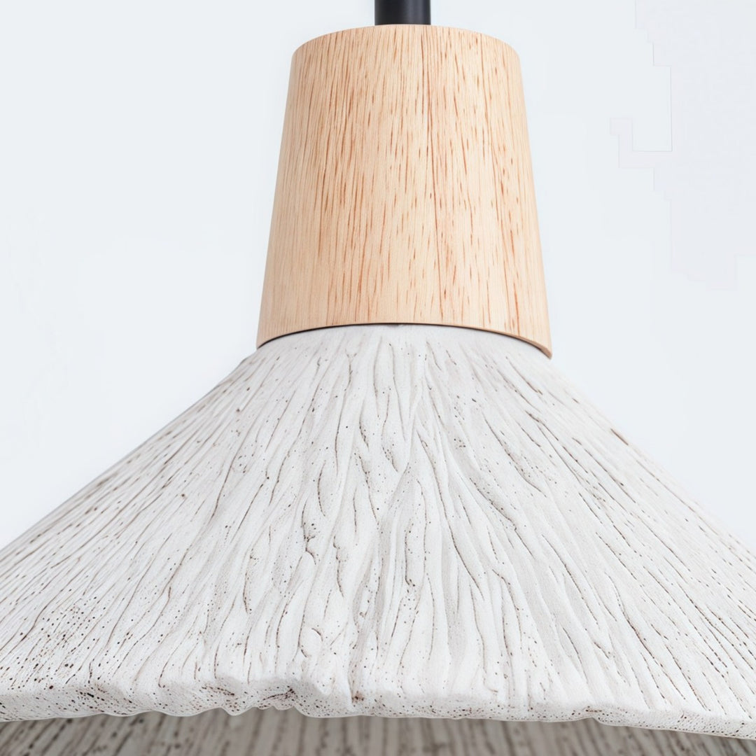 Lampe suspendue plissée Solaraeon - Luminaire industriel moderne pour salle à manger et salon