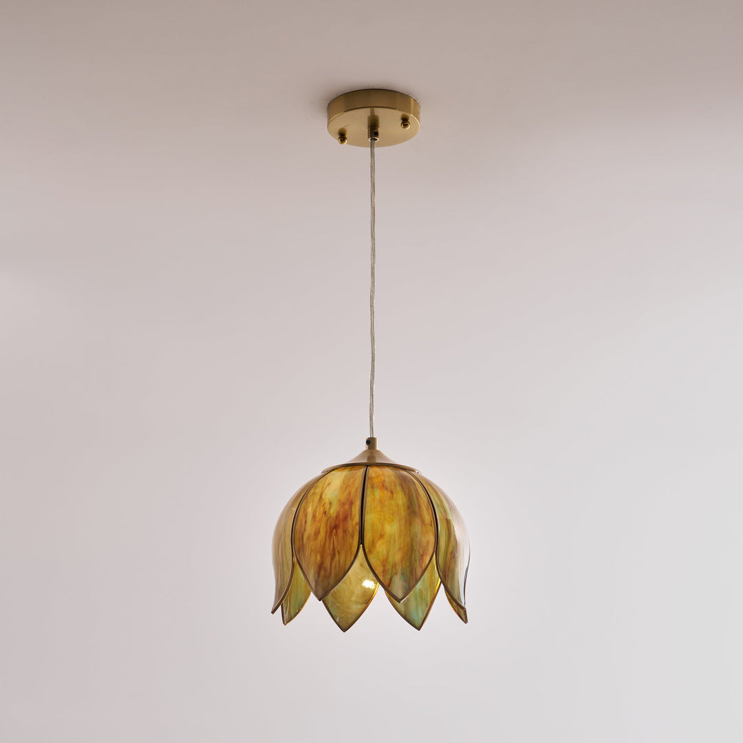Lampe à suspension rétro Lotus