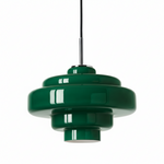 Load image into Gallery viewer, Koloro Modern Art-Inspired Curved Glass Pendant Fixture - Transitional Style Lighting for Living Spaces
