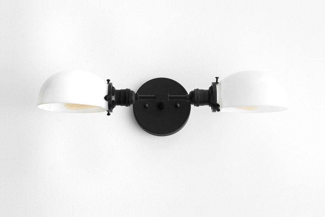 Ornato Luxe Art Deco Vanity Sconce – Opal Glass Wall Light for Bathroom & Dressing Room