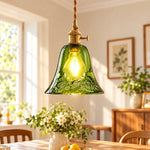 Cargar imagen en el visor de la Galería, Glass Flower Vase Pendant Light