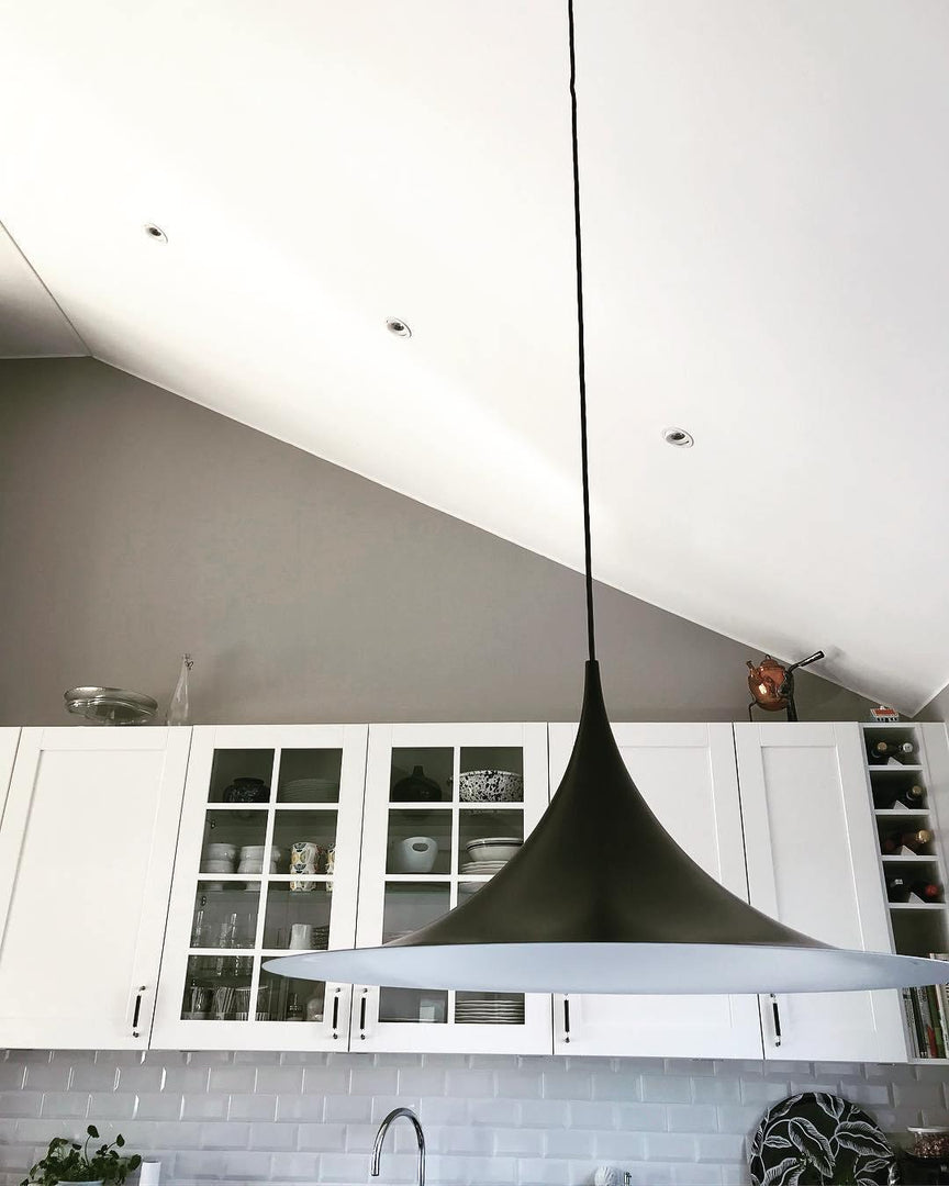 Arch-Shaped Aluminum Plug-In Pendant Light