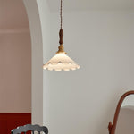 Load image into Gallery viewer, White Sculptural Glass Plug-In Pendant