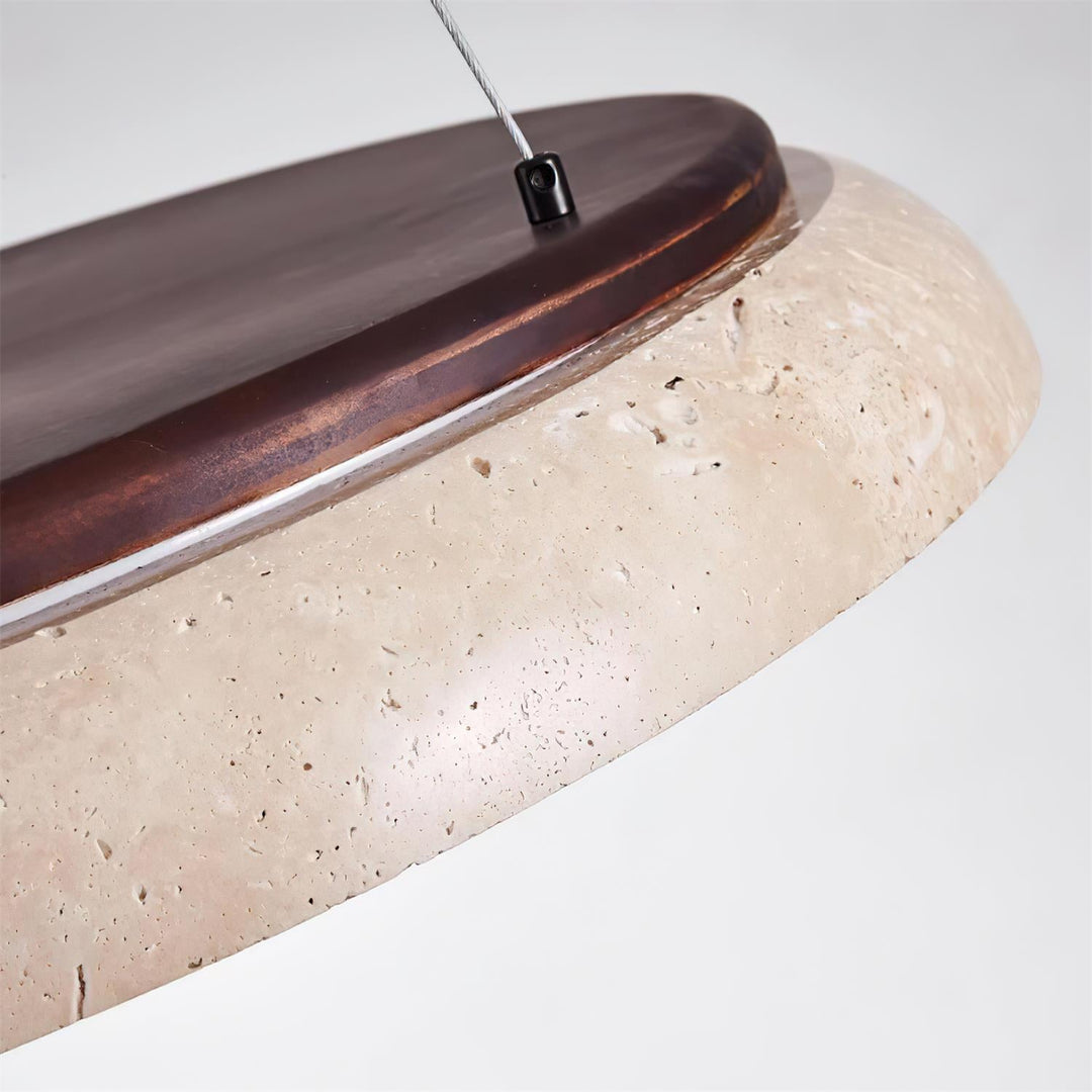 Lampe suspendue en travertin Piedra