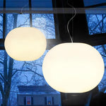Bild in Gallery-Viewer laden, Frosted White Oval Plug-In Pendant Light