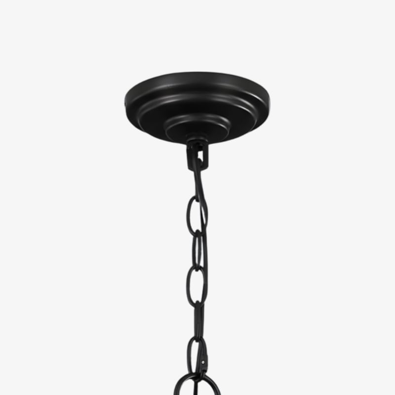 Lámpara de araña de cristal con estructura metálica moderna Crystallis - Iluminación lujosa para sala de estar