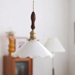 Load image into Gallery viewer, White Sculptural Glass Plug-In Pendant