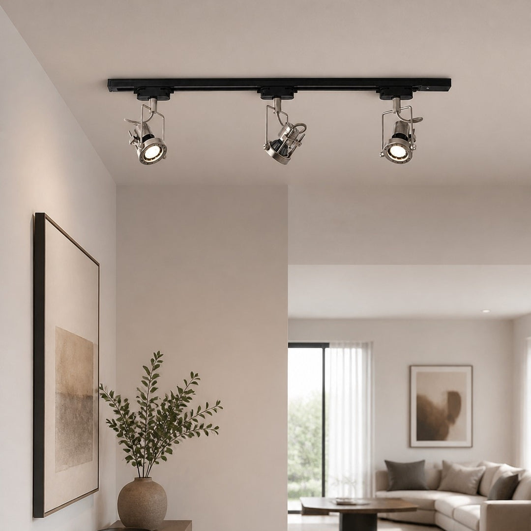 Bauhaus Brushed Nickel Adjustable Spotlight