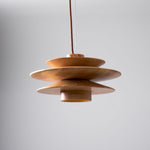 Load image into Gallery viewer, Layered Wood Plug-In Swag Pendant