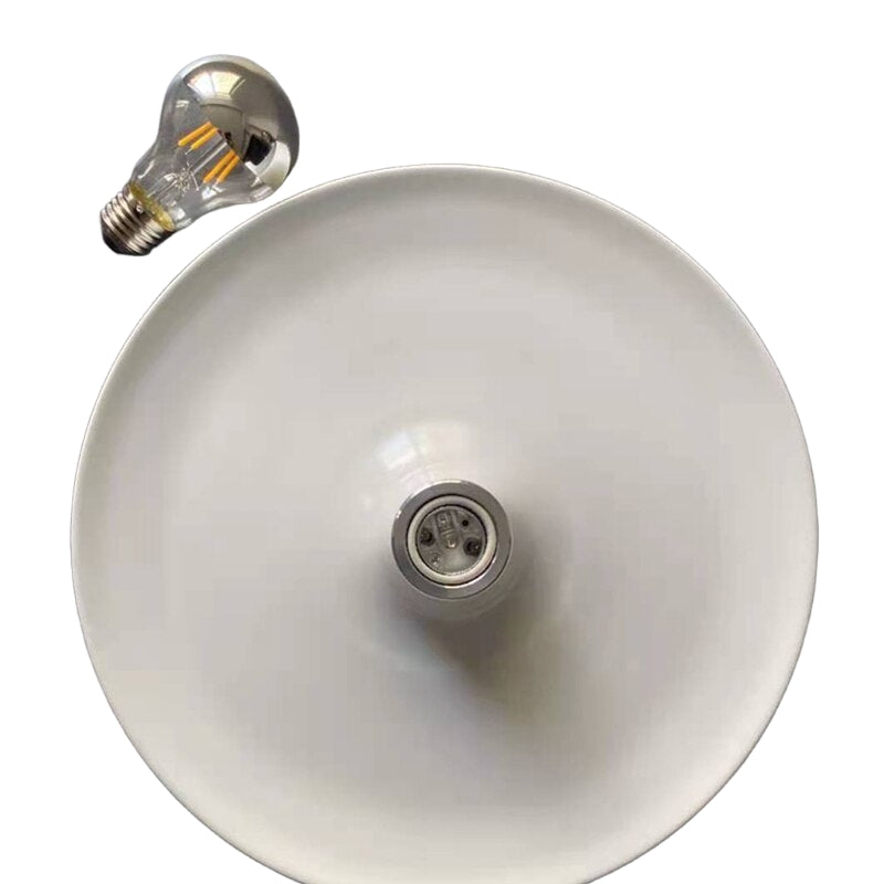 Plafonnier contemporain Space Age Disc, finition chromée