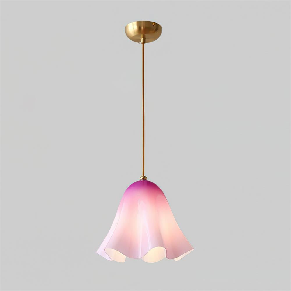 Bellina Wave-Edge Glass Pendant Lamp — Organic Contemporary Style for Dining & Living