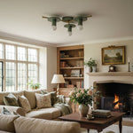 Cargar imagen en el visor de la Galería, Radiro Globe Colorful Ceiling Light-3 Light Minimalist Fixture
