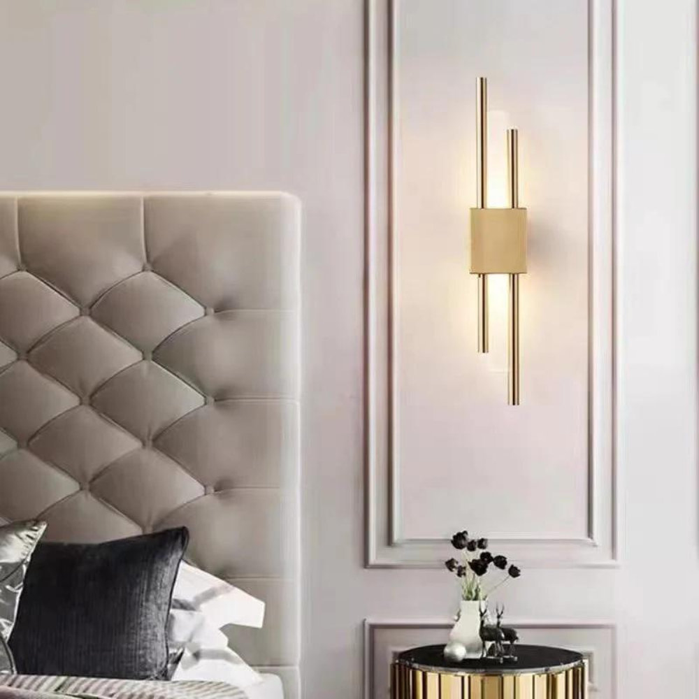 Refined Radiance Marble Accents Wall Light