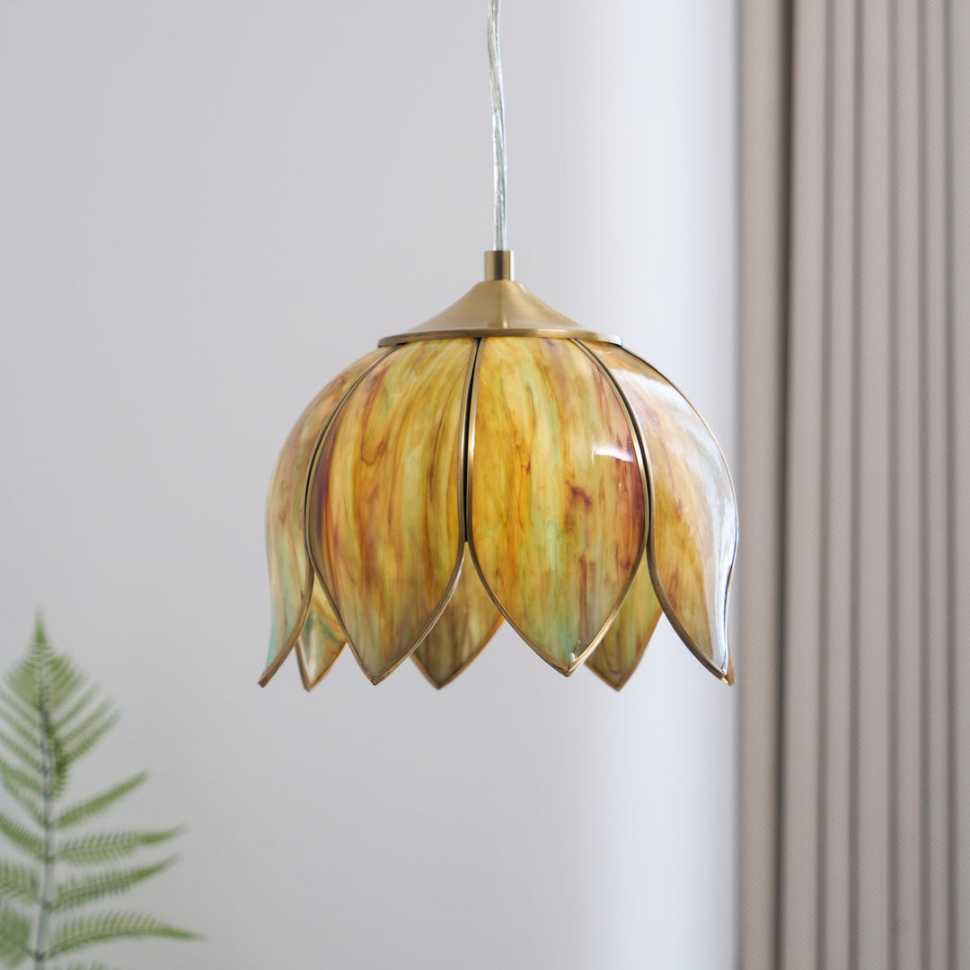 Lampe à suspension rétro Lotus