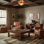 Load image into Gallery viewer, TiffStar Leaf Flush Ceiling Light with Art Glass Shade for Living Room