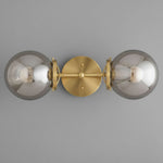 Charger l&#39;image dans la visionneuse de galerie, Lumio Globe Double Globe Vanity Wall Light - Rustic Farmhouse Bathroom Wall Fixture
