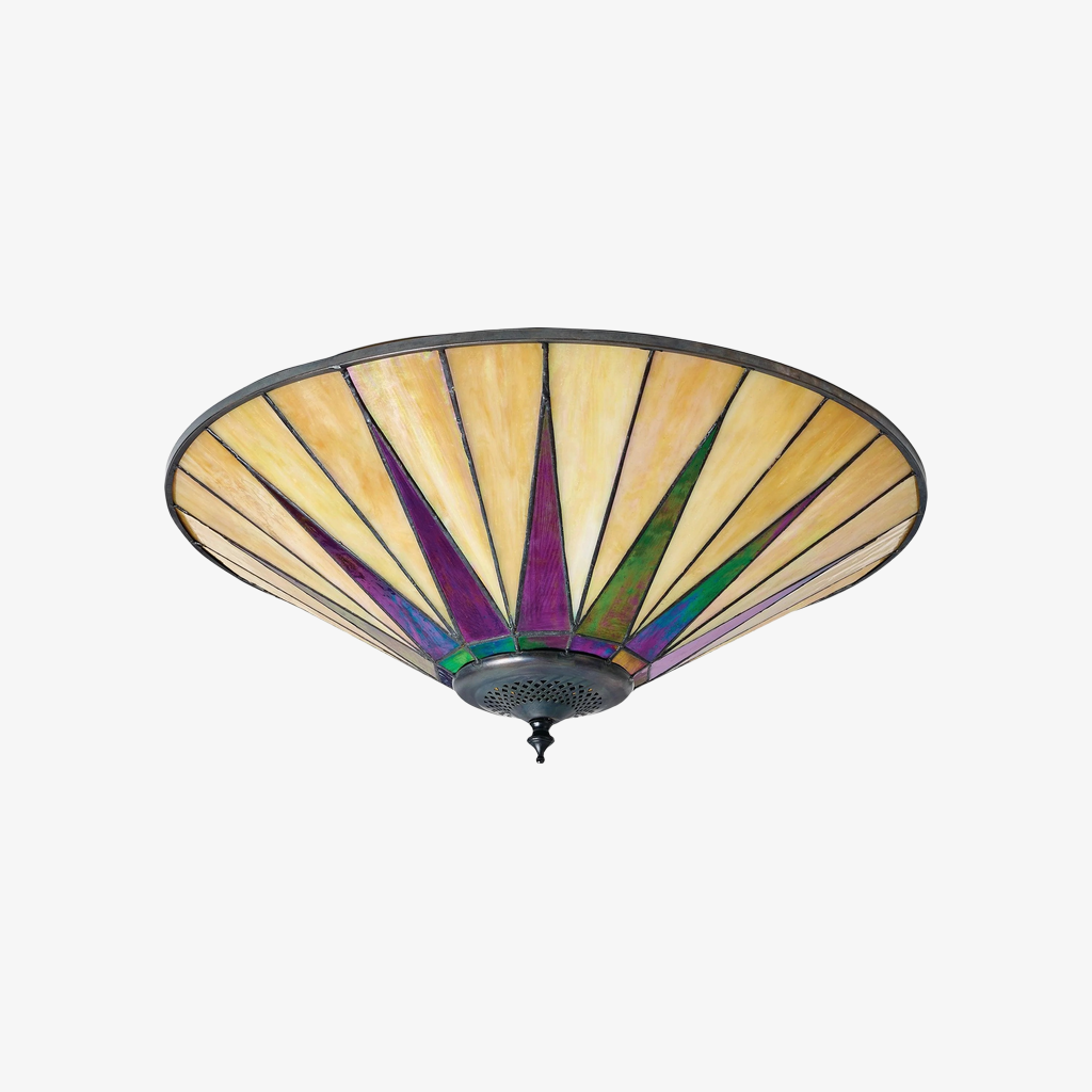 TF Colored Star Ceiling Light - Vintage Glass for Dining Rooms and Living Rooms