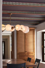 Load image into Gallery viewer, Pawrior Multi-head Organic Glass Spherical Chandelier - Modern Cloud Design Branch Light
