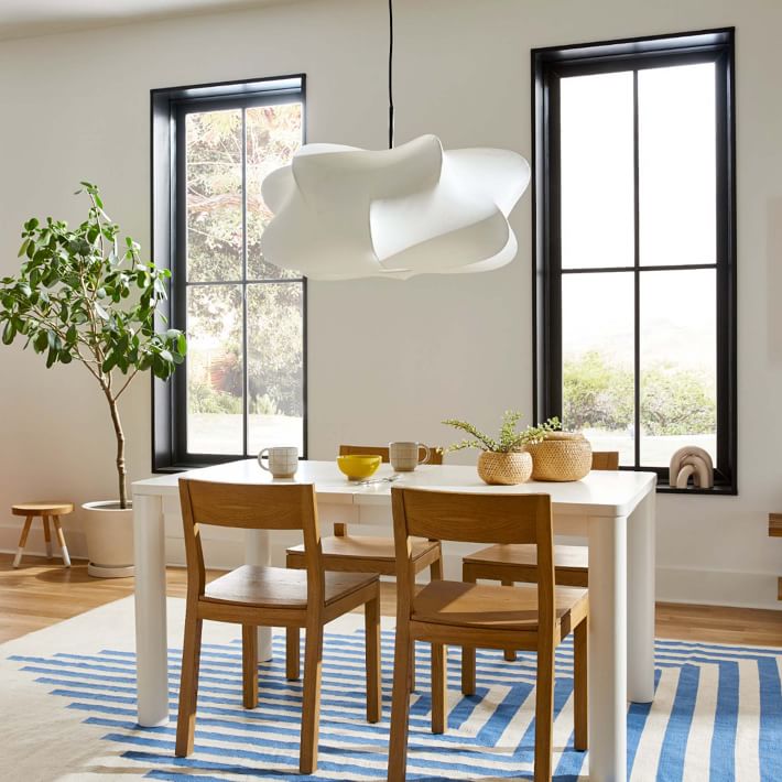 Lámpara colgante Havion Cocoon: pantalla minimalista de polímero con suspensión ajustable