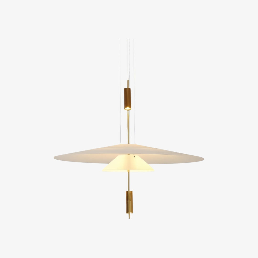 Plumeo Flamingo Mehrschichtige Hängelampe – Schlichtes Leuchtmittel für moderne Wohnzimmer N54