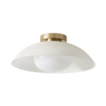 Cargar imagen en el visor de la Galería, Lámpara de techo empotrada Elorina de vidrio y metal: una elegante luminaria para espacios modernos
