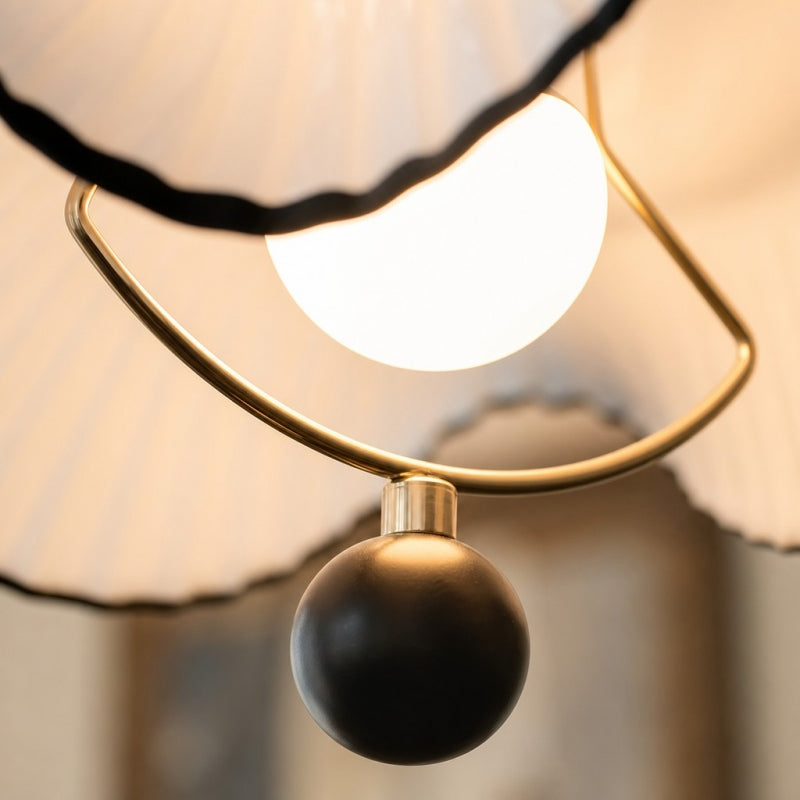 Cazelle French Vintage Wave Pendant Light – Soft Ambient Pendant Lamp for Interiors