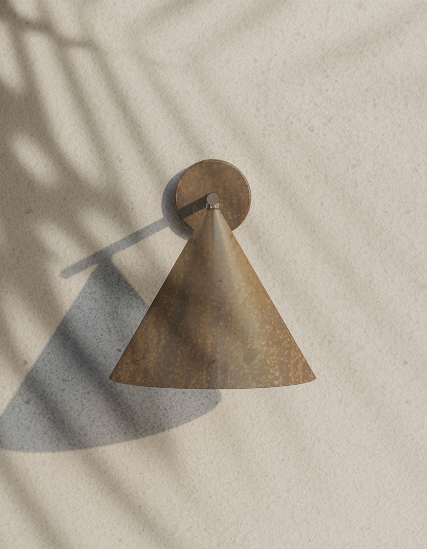 Skulpturale Kegel-Wandlampe – Retro-inspirierte Minimalistische Dekorative Ambientebeleuchtung für Wohnzimmer